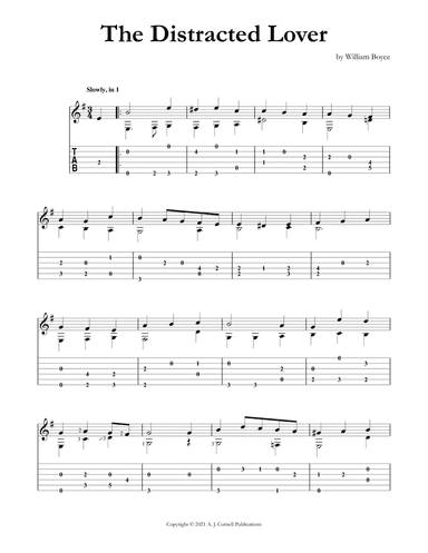 The Distracted Lover (arr. Mark Phillips)