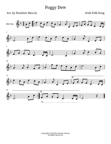 Foggy Dew (arr. Dominic Meccia)