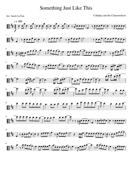Something Just Like This (arr. Jarett LeVan)