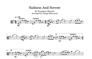 Sadness And Sorrow (arr. Thiago Marconato)