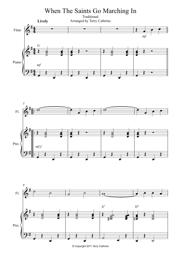 When The Saints Go Marching In (arr. Terry Cathrine)