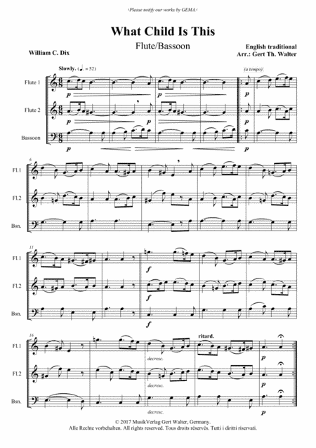 What Child Is This (arr. Gert Th. Walter)