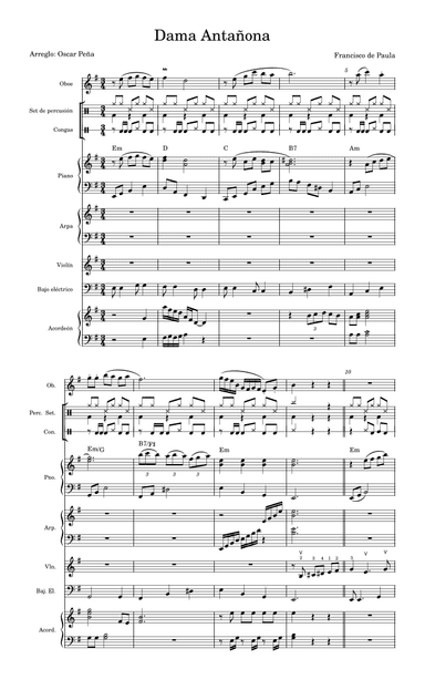Dama Antañona para Violin