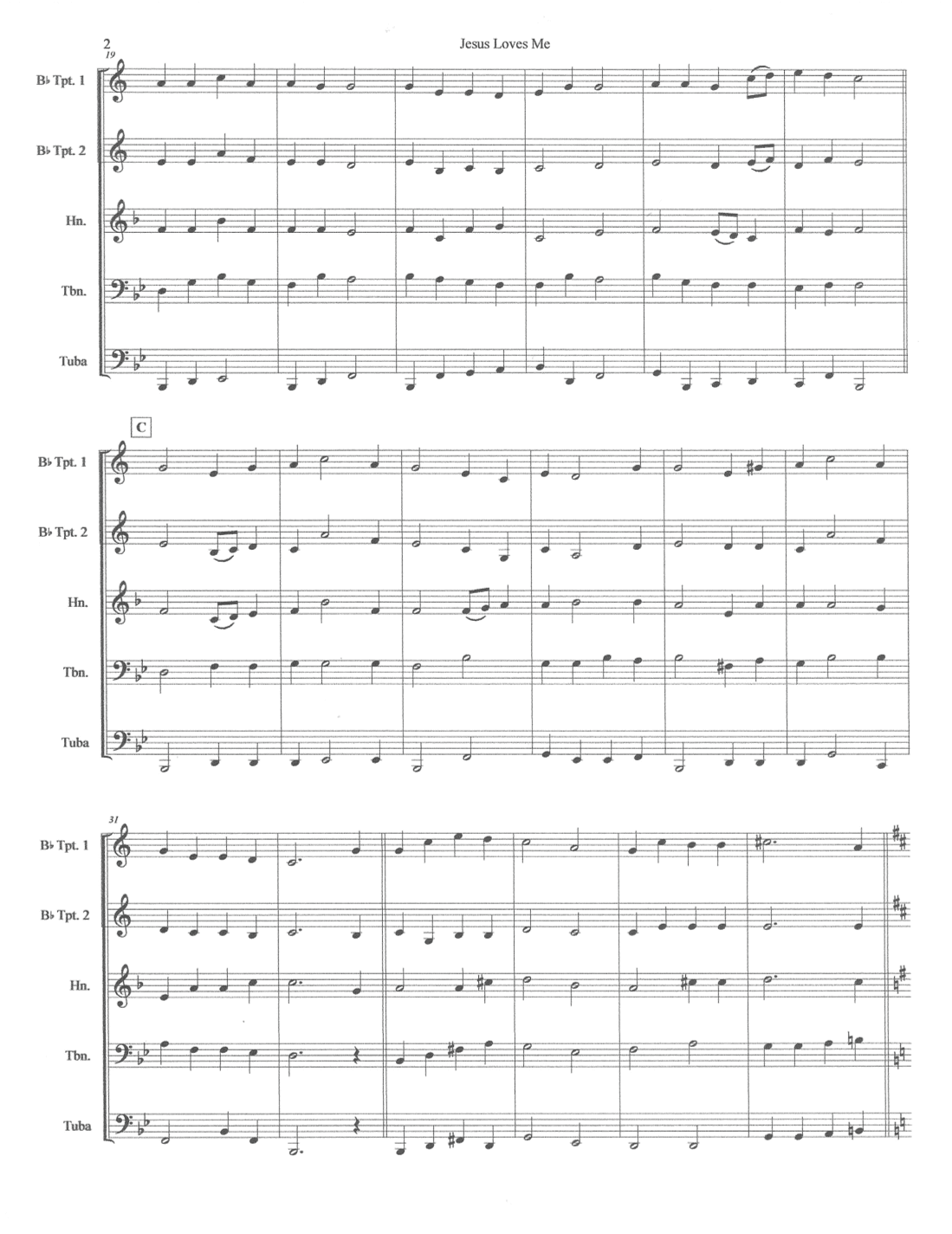 Jesus Loves Me (arr. Ron Flintjer)