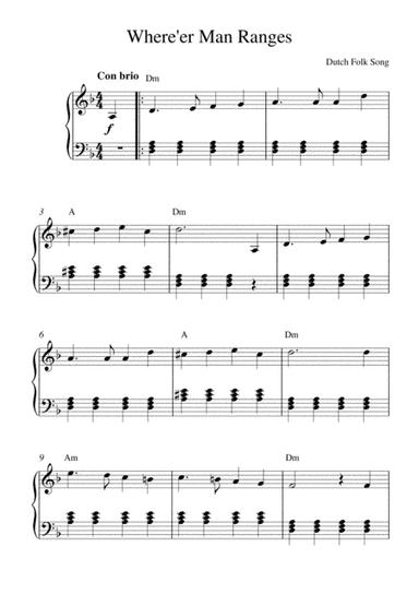 Where'er Man Ranges (arr. Kaiserin Rebecca)