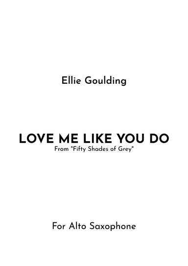 Love Me Like You Do (arr. Jireh J.)