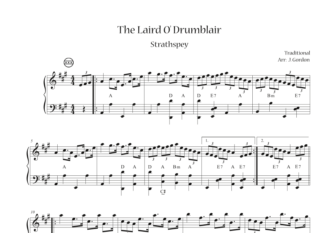 The Laird O' Drumblair (arr. Julia Gordon)