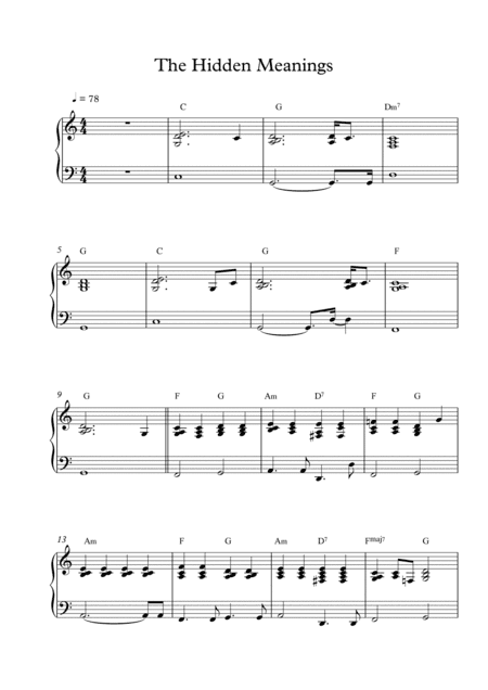 Hidden Meanings (arr. Mercy, P)
