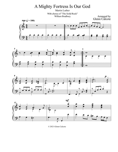 A Mighty Fortress Is Our God with The Solid Rock (arr. Glenn Calcote)