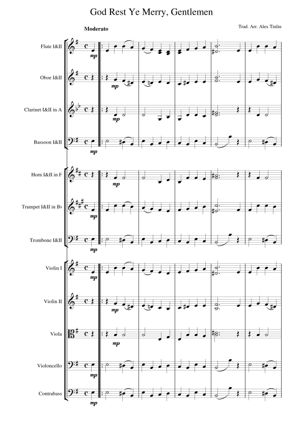 God Rest Ye Merry, Gentlemen (arr. Alex Tinlin)