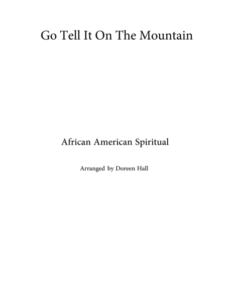 Go Tell It on the Mountain (arr. Doreen M Hall)