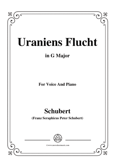 Schubert-Uraniens Flucht(Urania's Flight),D.554,in G Major,for Voice&Piano (arr. MSM)