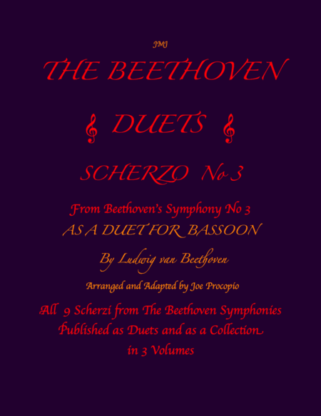 The Beethoven Duets For Bassoon Scherzo No. 3 (arr. Joe Procopio)
