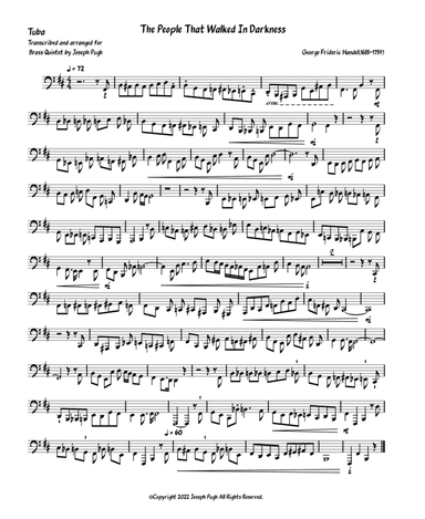 Messiah(The People That Waked In Darkness)Brass Quintet (arr. Joseph Pugh)