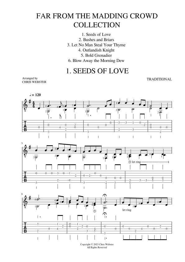 Far From the Madding Crowd Collection (arr. Chris Webster)