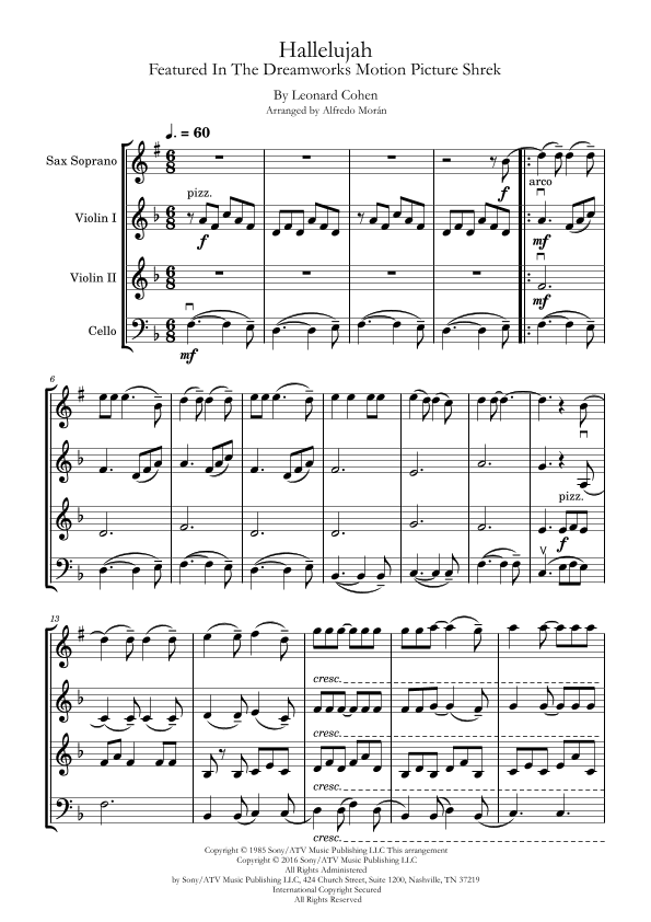 Hallelujah (arr. Alfredo Morán)