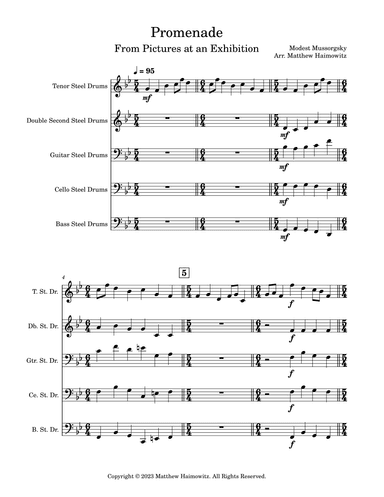 Promenade (from Pictures at an Exhibition) (arr. Matthew Haimowitz)
