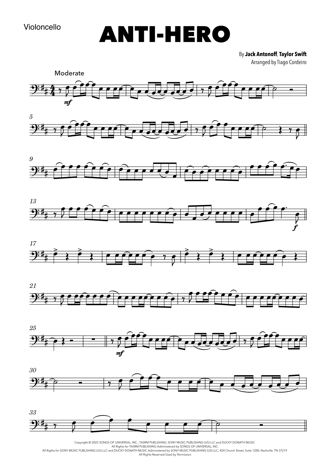 Anti-hero (arr. Tiago Cordeiro)