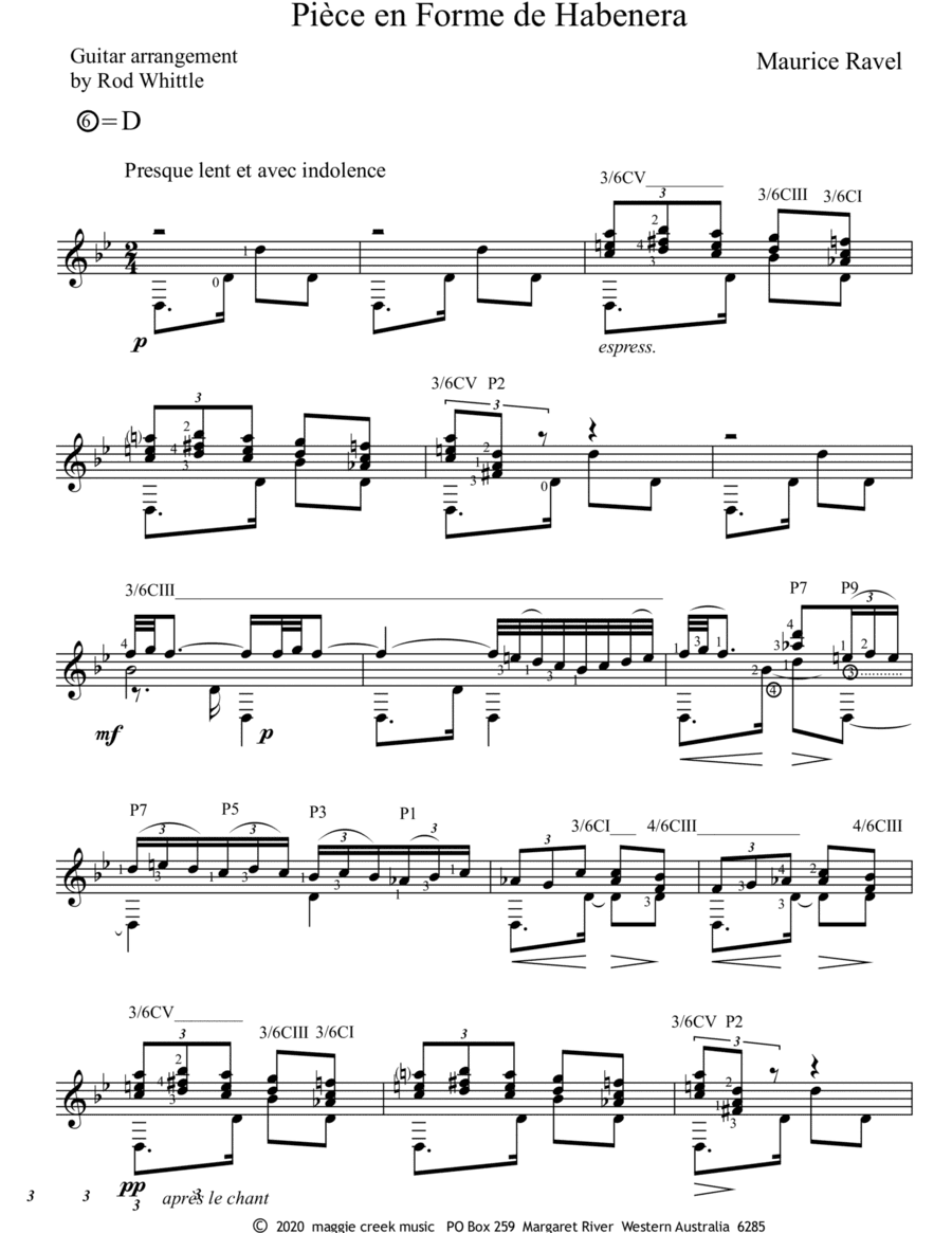 Piece en Forme de Habenera (arr. Rod Whittle)