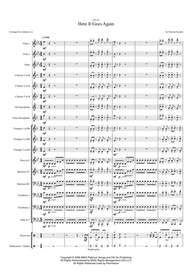 Here It Goes Again (arr. Andreas Lux)