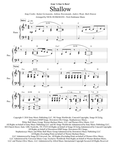 Shallow (arr. Nick Hurkmans)