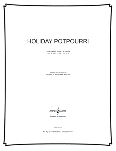 Holiday Potpourri (arr. Adapted and arranged by Andrew R. Guarrine)