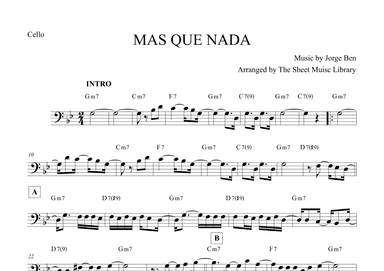 Mas Que Nada (arr. The Sheet Music Library)