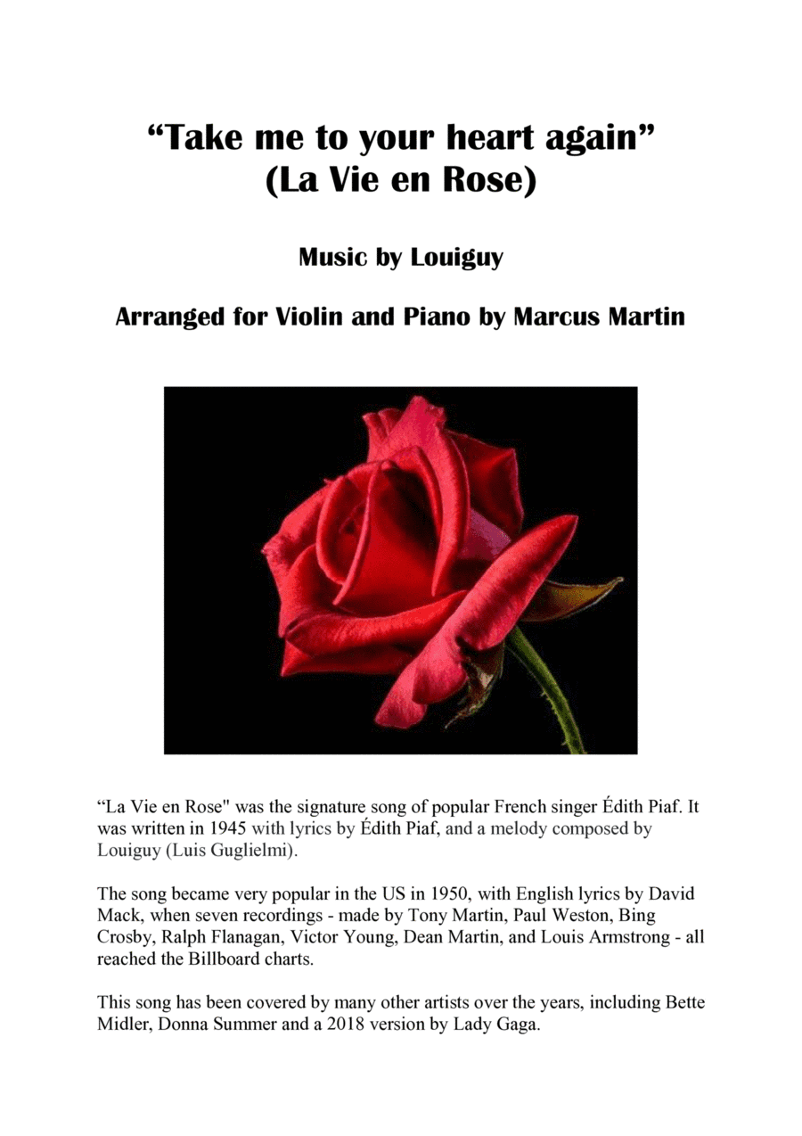 Take Me To Your Heart Again (arr. Marcus Martin)