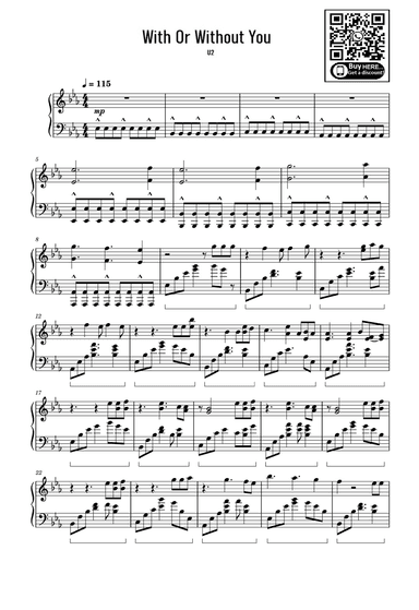 With Or Without You (arr. eduardo)