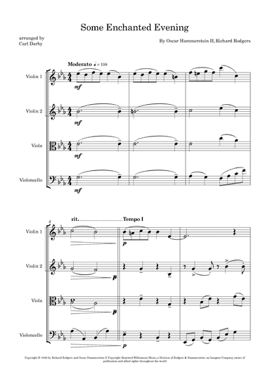 Some Enchanted Evening (arr. Carl Darby)