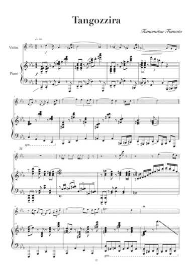 Tangozzira for Violin and Piano