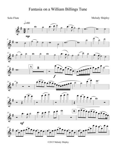 Fantasia on a William Billings Tune (Parts) (arr. Melody Shipley)