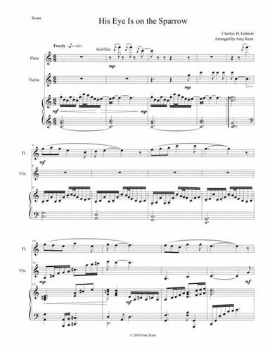 His Eye Is on the Sparrow (arr. Amy Kent)