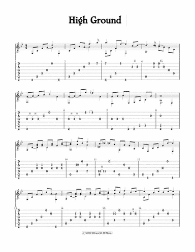 High Ground (For Fingerstyle Guitar Tuned CGDGAD)