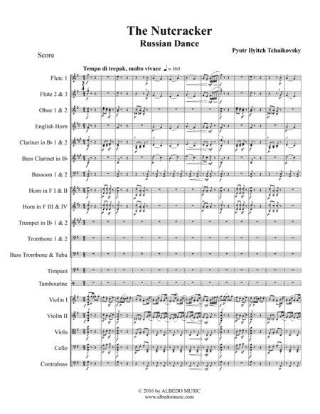 Russian Dance Trepak from The Nutcracker for Full Orchestra (arr. Doug Clyde)