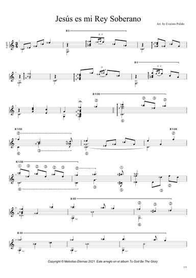 Jesús es mi Rey Soberano (arr. Evaristo Pulido)