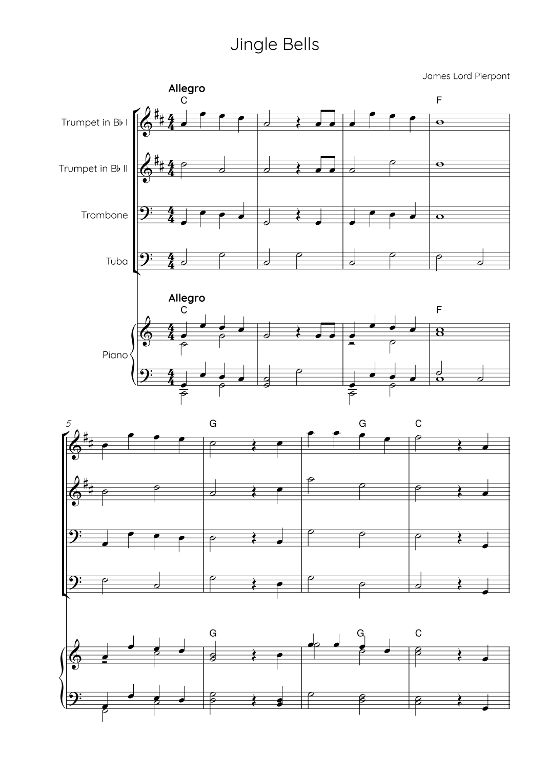 Jingle Bells (arr. Karen Gueiros)
