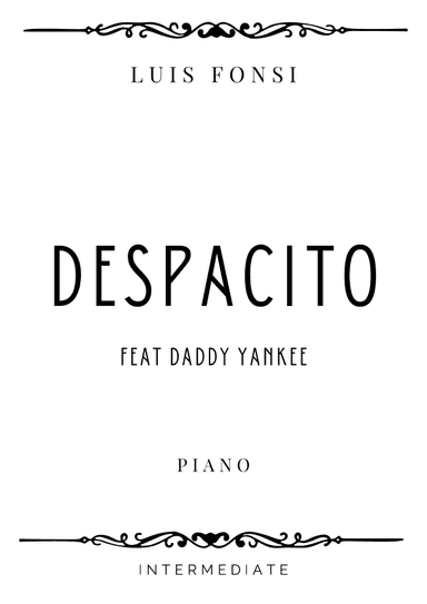 Despacito (arr. Piacere Music Sheets)