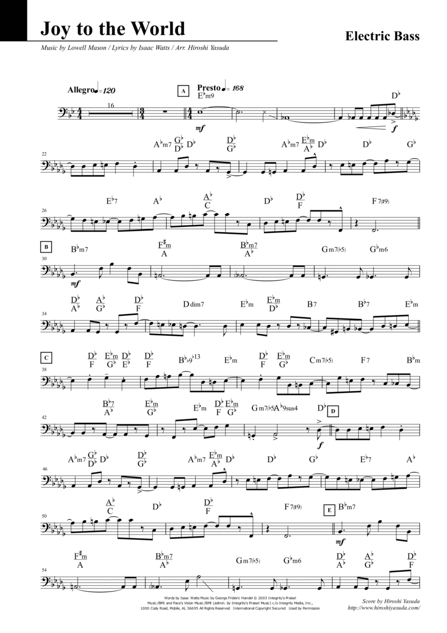Joy To The World (arr. Hiroshi Yasuda)