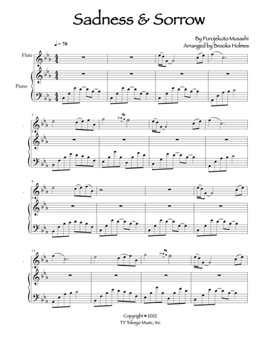 Sadness And Sorrow (arr. Brooks Holmes)