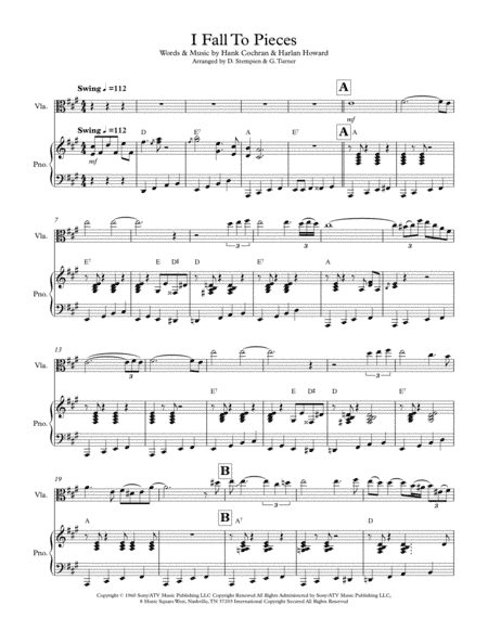 I Fall To Pieces (arr. Debra E. Stempien, Gregory H. Turner)