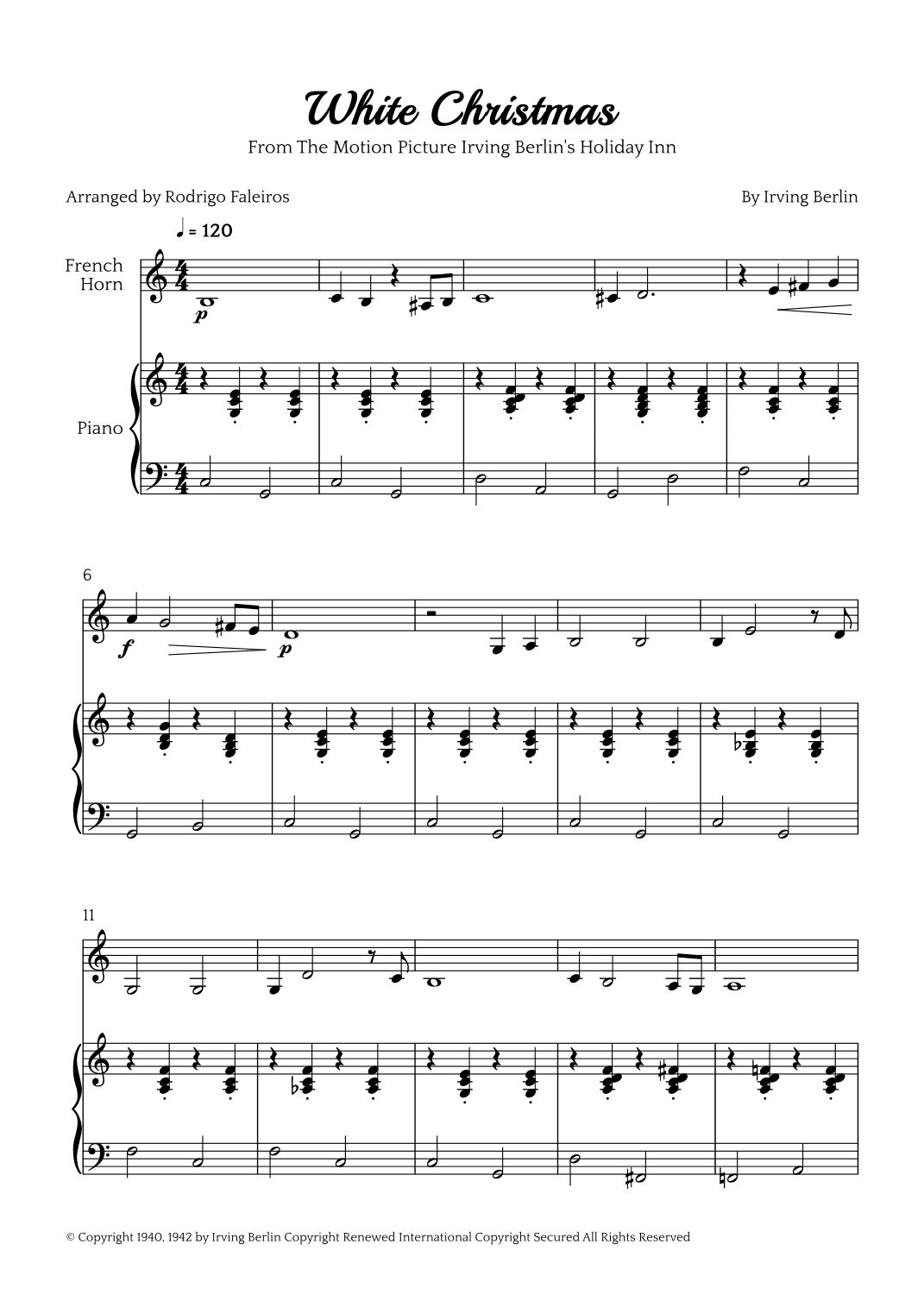 White Christmas (arr. Rodrigo Faleiros)