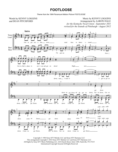 Footloose (arr. Aaron Dale)