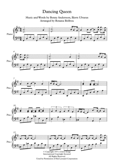 Dancing Queen (arr. Roxana Belibou)
