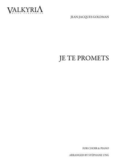 Je Te Promets (arr. Stéphane Ung)