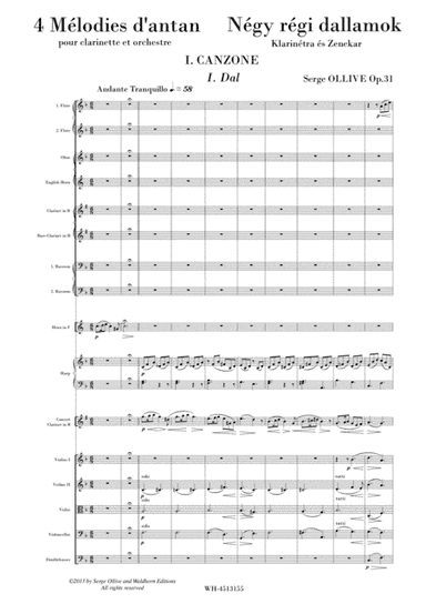 4 MELODIES D'ANTAN, OP. 31