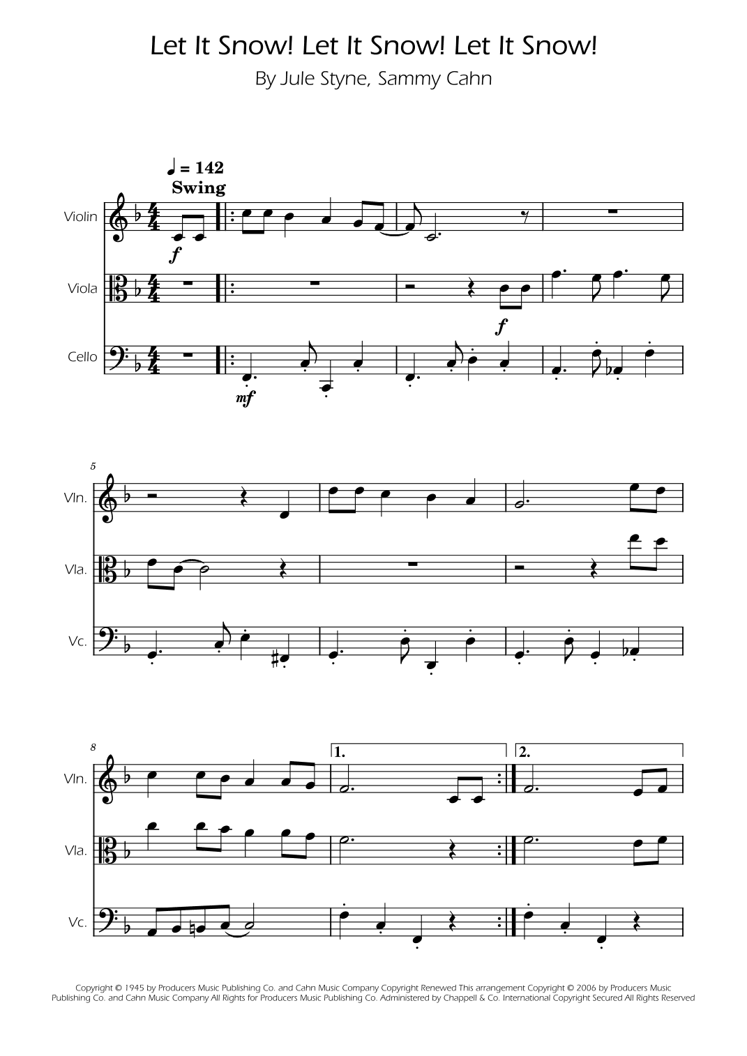 Let It Snow! Let It Snow! Let It Snow! (arr. Ygor Nunes)