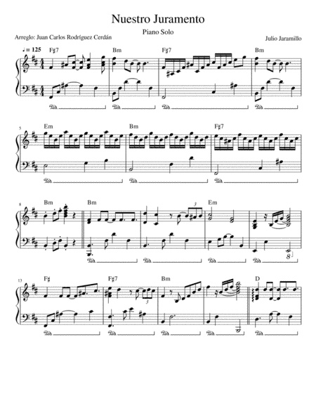 Nuestro Juramento (arr. Juan Carlos Rodriguez Cerdan)