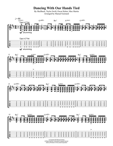 Dancing With Our Hands Tied (arr. Manuel Guinand)