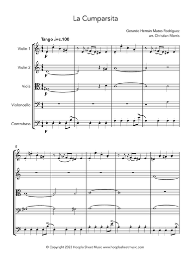 La Cumparsita (arr. Christian Morris)